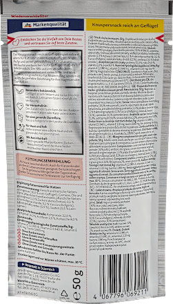 Przekąska dla kotów chrupiąca, bogata w kurczaka Dein Bestes