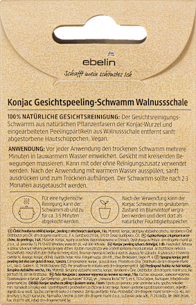 Gesichtsschwamm Konjac sortiert ebelin