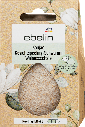 Spugna in konjac per la pulizia del viso assort. ebelin