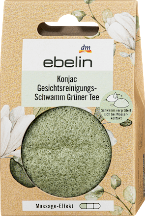 Spugna in konjac per la pulizia del viso assort. ebelin