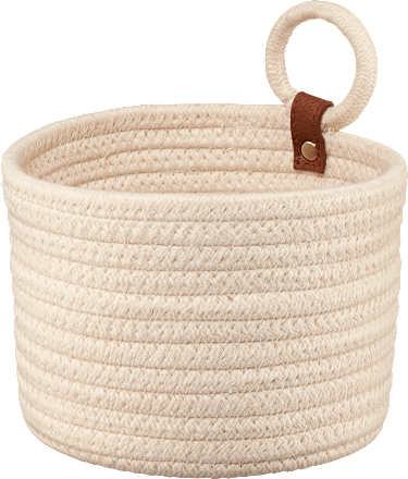 Korb zum Hängen, creme (15x11cm) keine Marke