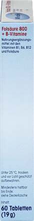 Folsäure 800 + B-Vitamine Tabletten Mivolis