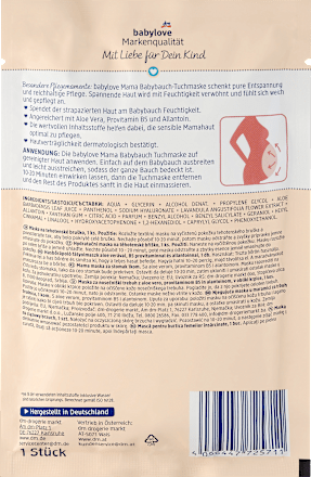 Babybauch Tuchmaske babylove Mama