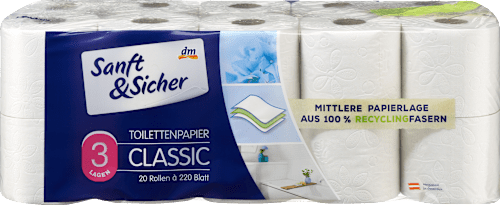 Hârtie igienică 3 straturi Sanft&Sicher