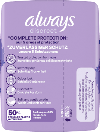 Discreet Einlagen Normal Monatspack always