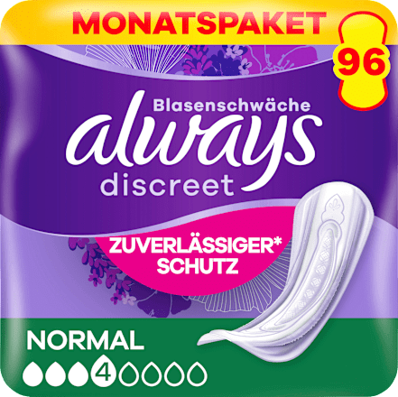 Discreet Einlagen Normal Monatspack always