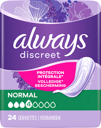 Discreet Einlagen Normal Monatspack always