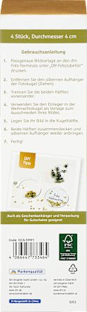 DIY Foto-Weihnachtskugeln Paradies