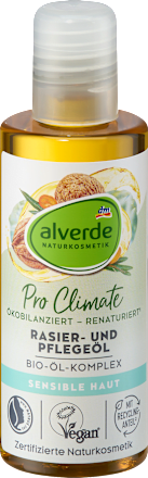 Олио за бръснене и грижа Pro Climate с био масла alverde NATURKOSMETIK