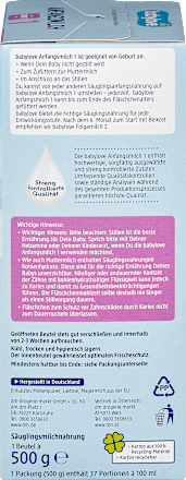 Anfangsmilch 1 von Geburt an babylove