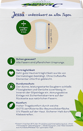 Slipeinlagen Cotton Normal nature Jessa
