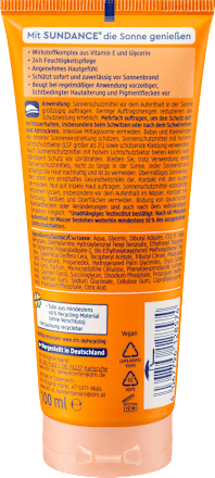 Sonnencreme Tropischer Duft LSF50 SUNDANCE