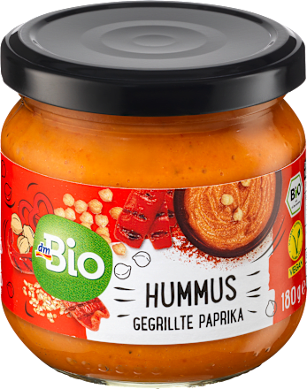 Brotaufstrich Hummus gegrille Paprika dmBio