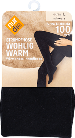 Strumpfhose Wohlig Warm 100 DEN, Größe 44/48 nur die