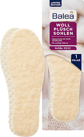 Einlegesohlen Woll Plüsch, Gr. 40-41 (1 Paar) Balea