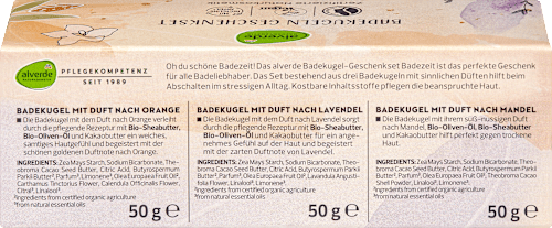 Geschenkset Badekugeln alverde NATURKOSMETIK