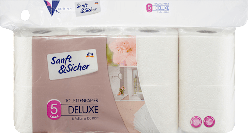 Toilettenpapier Deluxe 5-lagig Sanft&Sicher