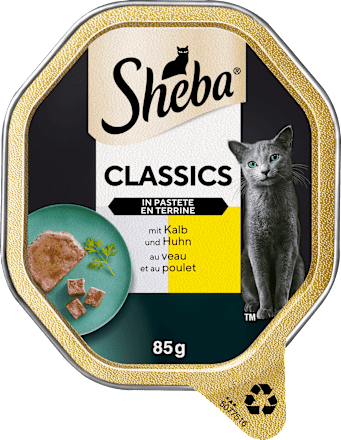 Nassfutter Katze Classics Pastete mit Kalb und Huhn Sheba