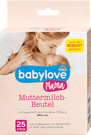 Anyatejgyűjtő zacskó, 250 ml-es babylove Mama
