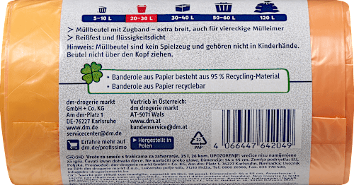 Müllbeutel 25 l mit Zugband Profissimo