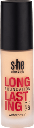 make-up Long Lasting Soft Matt Foundation 190/002 s-he colour&style