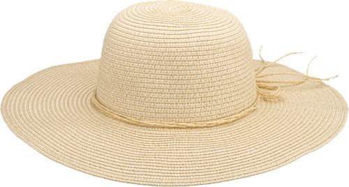 Strohhut beige mit Schleife PURSET