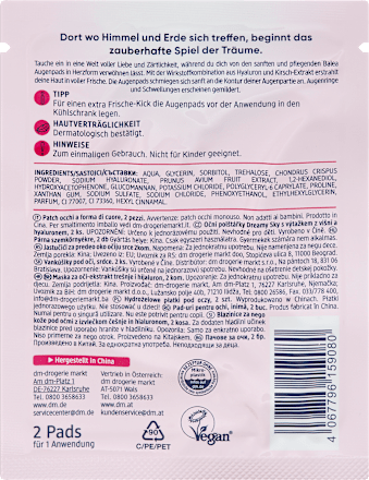 Augenpads Dreamy Sky Herz (1 Paar) Balea