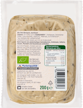 Tofu all'aglio orsino dmBio