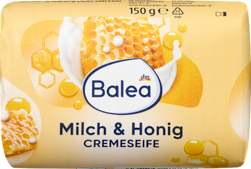Krémszappan, tej és méz illattal Balea
