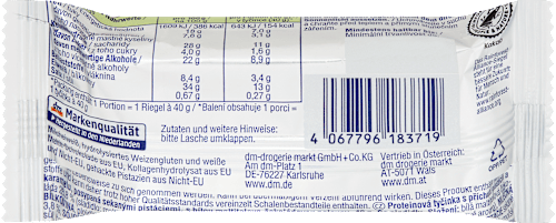 Barretta proteica pistacchio e caramello Sportness