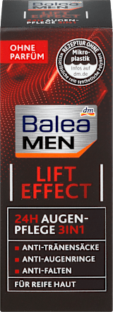 Augencreme 24H 3in1 Lift Effect Balea MEN