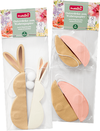 Osterdeko aus Wabenpapier sortiert Profissimo
