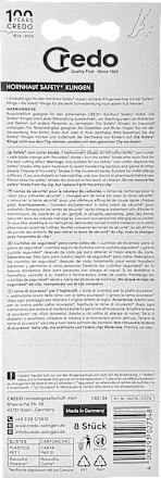 Hornhautentferner Ersatzklingen Safety Hobel Credo