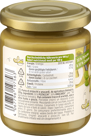 Cashewmus mit Pistazien dmBio