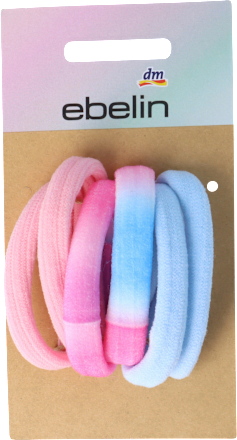 For Girls Batik Haargummis rosa und blau ebelin