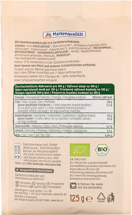 Nusskonfekt in Zartbitterschokolade dmBio