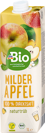 Jemná jablková šťava 100 % dmBio