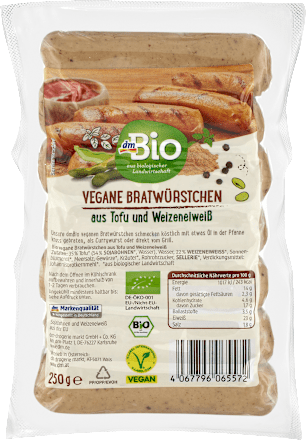 Bratwürstchen vegan dmBio