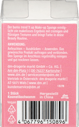 Make-up Schwamm Colorful Love Rainbow trend !t up