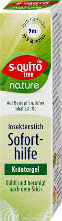 Insektenstichgel Soforthilfe Kids mit Kräutern, nature S-QUiTO free
