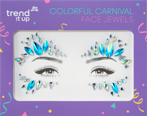 Kamenčki za obraz Colorful Carnival 010 trend !t up