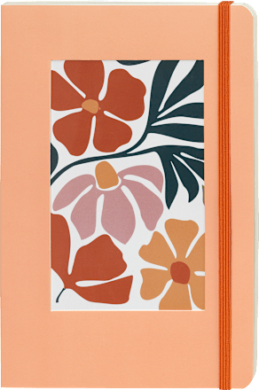 Foto Notizbuch Blumen orange Paradies