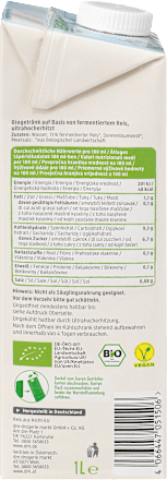 Pflanzendrink, Reis natur dmBio