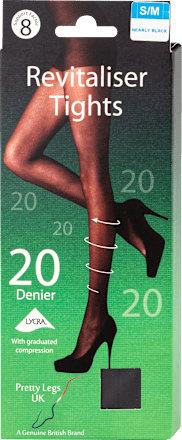 Kompression Strumpfhose Nearly Black 20 DEN, Gr. S/M SolvaCare