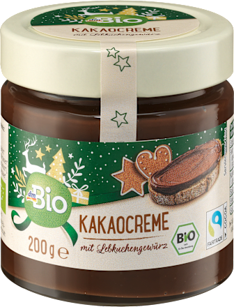 Kakaocreme mit Lebkuchengewürz dmBio