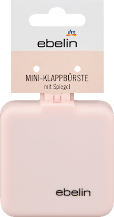 Mini-Klappbürste mit Spiegel sortiert ebelin