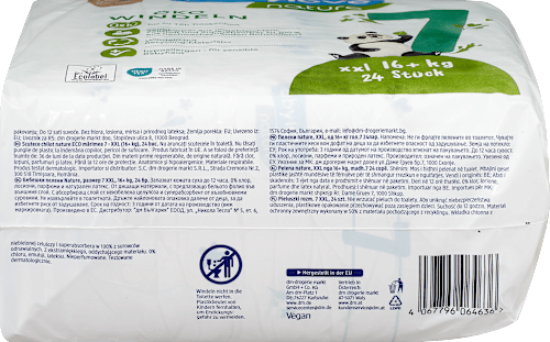 nature pelene vel. 7  XXL (16+ kg) babylove nature