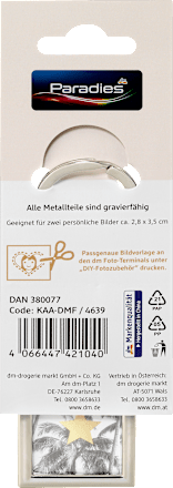 Schlüsselanhänger Foto DIY Acryl sortiert Paradies