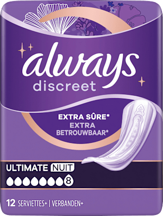 Discreet Einlagen Inkontinenz Ultimate Nacht Monatspack always