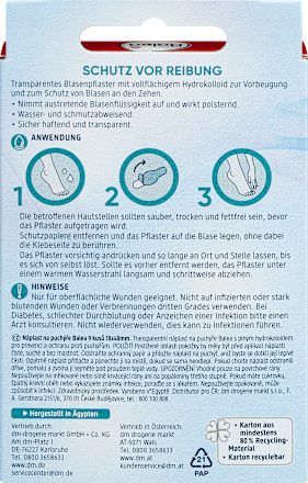 Blasenpflaster Zehen Balea